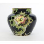 'Explosions' a Carlton Ware vase designed by Violet Elmer, pattern no.3454, shouldered form, printed