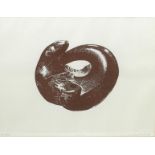 Laurence Broderick (born 1935) The Otter lithograph on paper, framed and two other prints by the