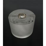 A glass and silver sculpture by Laura diaz de Santillana, dated 1998 conceived in an edition of