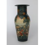 'Hare' a Dennis China Works vase designed by Sally Tuffin, dated 2005, painted in colours on a