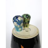 'Magnolia' a Dennis China Works miniature vase designed by Sally Tuffin, dated 2005, glazed in