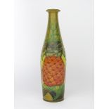 'Pineapple' a Dennis China Works vase designed by Sally Tuffin, dated 2001, cylindrical form with