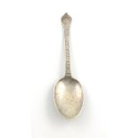 A William III silver engraved Trefid spoon, by Francis Archbold, London 1699, the oval bowl with a