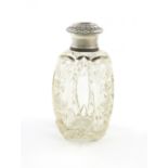A Russian silver-mounted scent bottle, maker's mark possibly that of A.S. Bragin, 1896-1908,