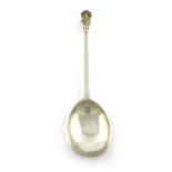 A Charles II West Country silver-gilt Apostle spoon, St. Philip, no maker's mark, Exeter circa 1677,