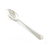 A Victorian silver Beaded Knurled pattern basting spoon, by George Adams, London 1875, the