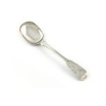 An early 19th century Scottish provincial silver Fiddle pattern preserve spoon, by Andrew