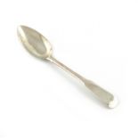 An early 19th century Scottish provincial silver Fiddle pattern tablespoon, by J and G Heron,