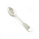 An early 19th century Scottish provincial silver Fiddle pattern tablespoon, by Alexander Stewart,