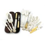 λA collection of Victorian silver Victorian pattern flatware, by Hayne and Cater, London 1840 and