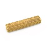 An early 19th century French gold toothpick box, by Gabriel-Raoul Morel, Paris 1819-1838,