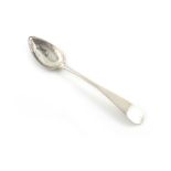 An early 19th century Scottish provincial silver Fiddle pattern dessert spoon, by Alexander Stewart,