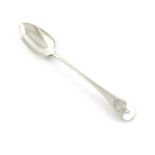 A Victorian silver Admiralty pattern basting spoon, by George Adams, London 1855, length 30.2cm,