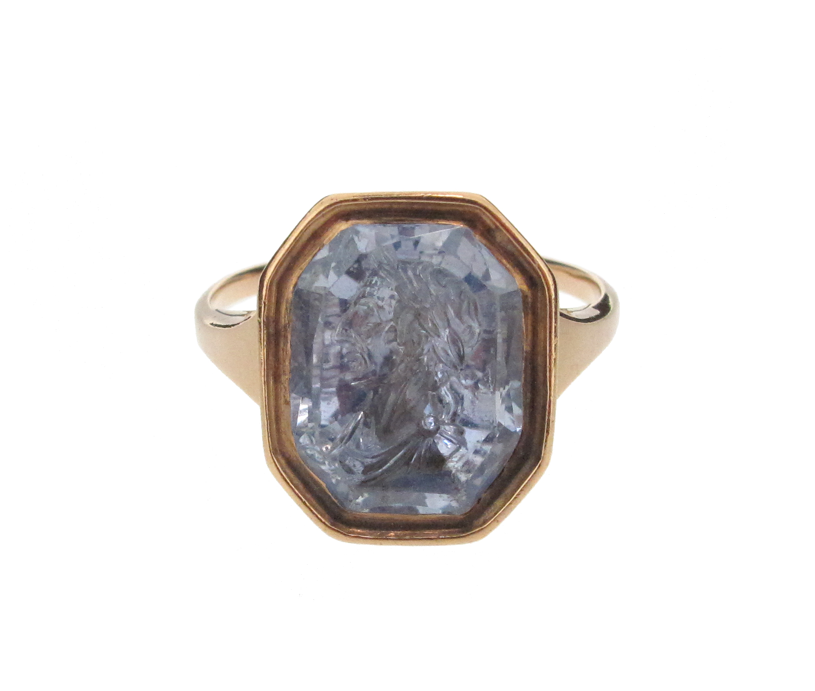 A Renaissance carved sapphire intaglio, depicting Julius Caesar - Image 5 of 9