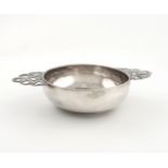 An 18th century Dutch silver two-handled bowl, maker's mark IT, for Johannes Van Tonningen or