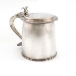 A silver tankard, by A and F Parsons for Tessiers, London 1933, in the Charles II manner, tapering