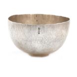 By Adrian Hope, a modern silver bowl, Edinburgh, no date letter, circular form, textured