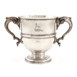 An 18th century Irish silver two-handled cup, by William Williamson III, Dublin circa 1760, circular