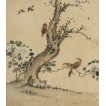 CHEN YUANZHANG (LATE QING DYNASTY) BIRDS AND FLOWERS A Chinese album of eleven paintings, ink and