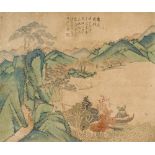 AFTER QIAN DU (QING DYNASTY) SCENES OF THE WEST LAKE A Chinese album of ten paintings, ink and