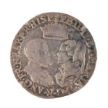 Phillip and Mary (1554-58), silver shilling, facing busts, full titles, undated (S 2498), about