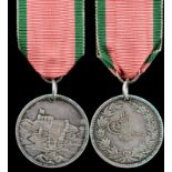 Turkey: Medal for the Defence of Kars 1855, silver, 36 mm, very fine.