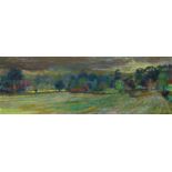 ‡ William Birnie (1929-2006) September day, East Linton Signed and dated 68 Oil on board 38 x