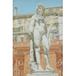 ‡ Robert Louis Banks (1911-2000) Statue of Hercules, Palazzo Borghese, Rome Signed and numbered