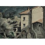 ‡ Nadia Benois (Russian 1896-1975) Trequanda, Tuscany Titled and inscribed To Did** with love from