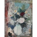‡ George Hammond Steel (1900-1960) Still life with flowers in a vase Signed Oil on board 21.8 x 16.