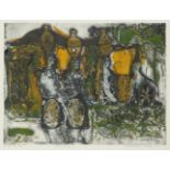 Bruce Onobrakpeya (Nigerian b.1932) Mai Tulu Signed, dated January 1971, numbered EP 2/5, titled and