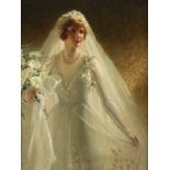 ‡ Frank O. Salisbury (1874-1962) The Bride, Mrs Leonard Norris Signed, dated 1929, and titled and