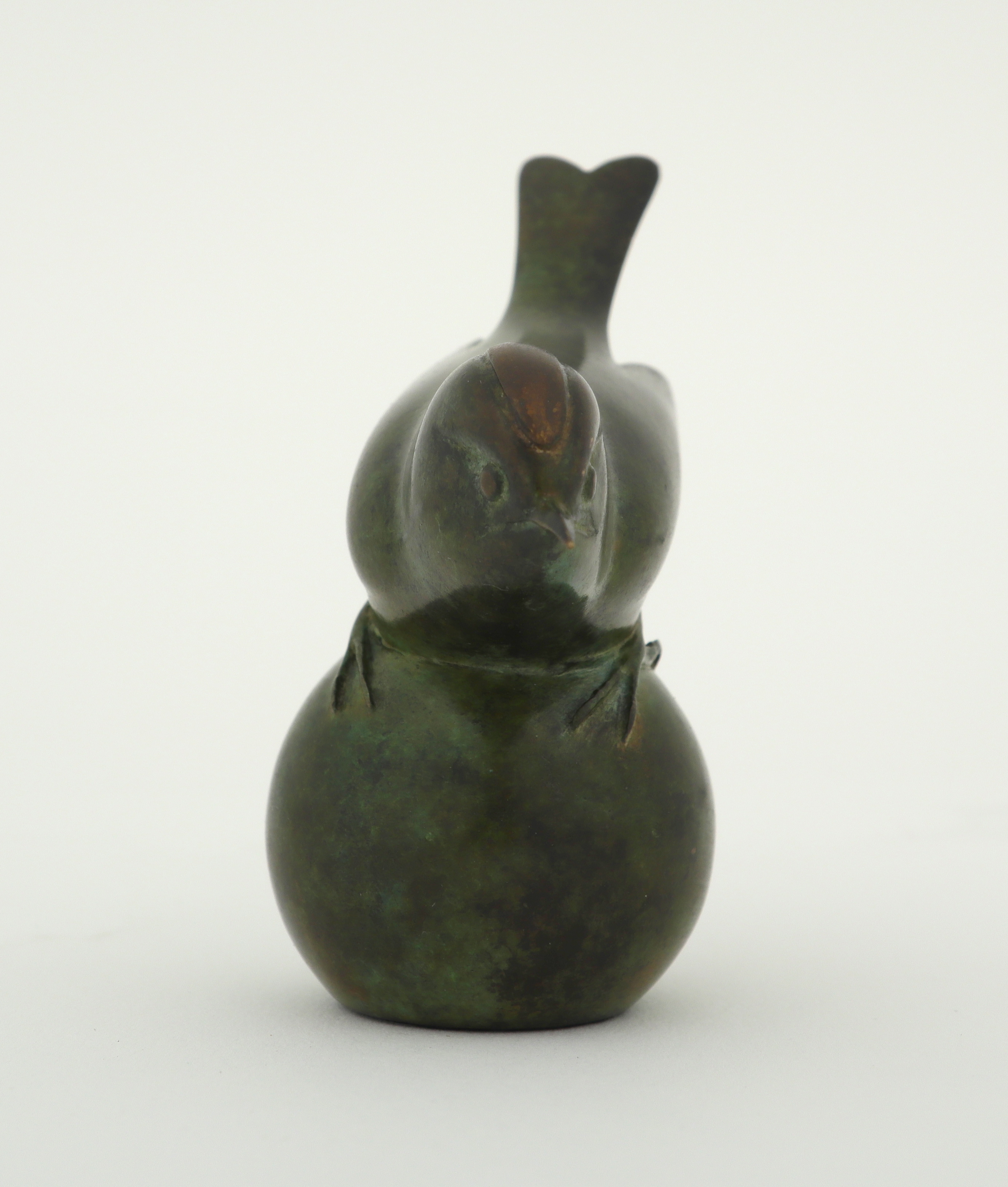 ‡ Geoffrey Dashwood (b.1947) Goldcrest on a ball Signed, numbered 12/24 and inscribed P.E. Bronze - Image 4 of 9