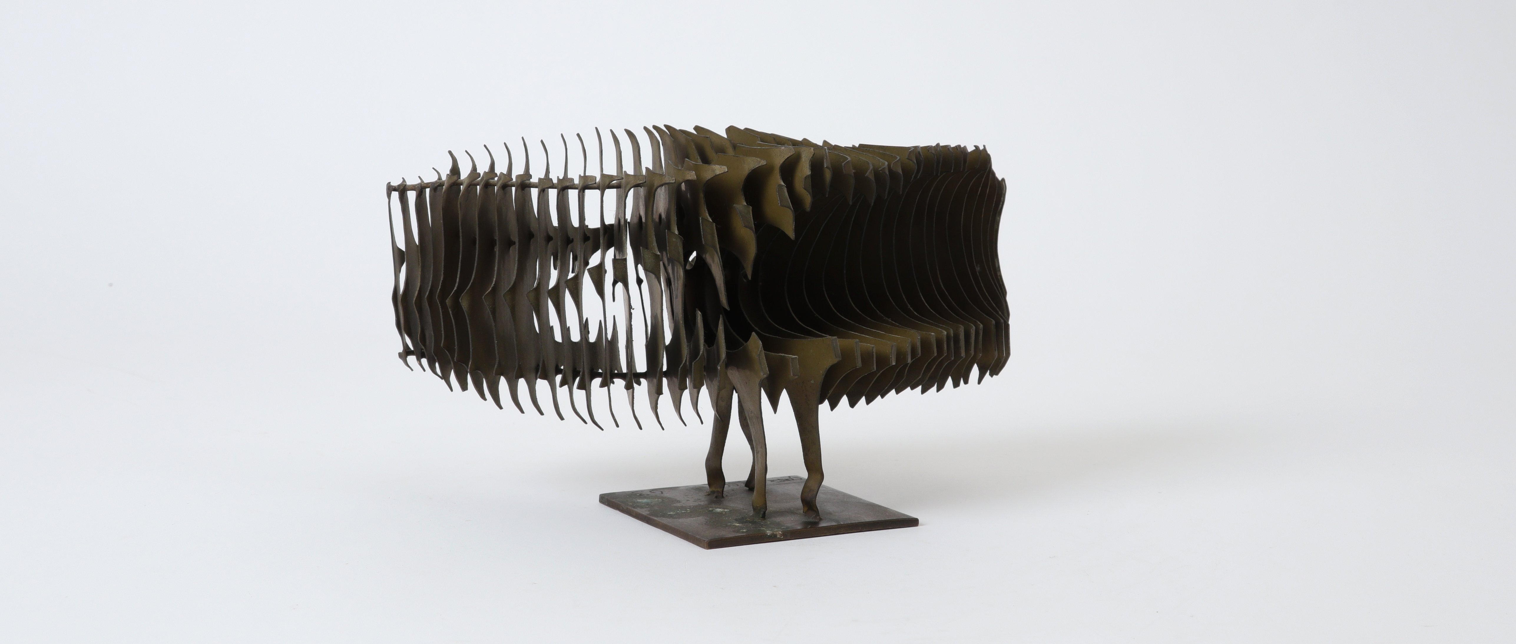 ‡ Cosimo Carlucci (Italian 1919-1987) Untitled, abstract Signed and dated 63 Brass 23 cm wide - Image 3 of 20