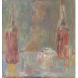 ‡ Adrian Durham Stokes (1902-1972) Still life with bottles and a jar Signed with initials to verso
