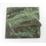 ‡ Henry Moore OM, CH (1898-1986) Hand Relief No. 1 Bronze, with green patination, conceived in
