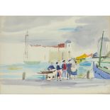 French School 20th Century La Rochelle Titled Watercolour and gouache 25.2 x 35.5cm