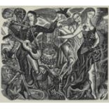 ‡ David Jones CH, CBE (1895-1974) Everyman Wood engraving, 1929 13.9 x 16.3cm (image)