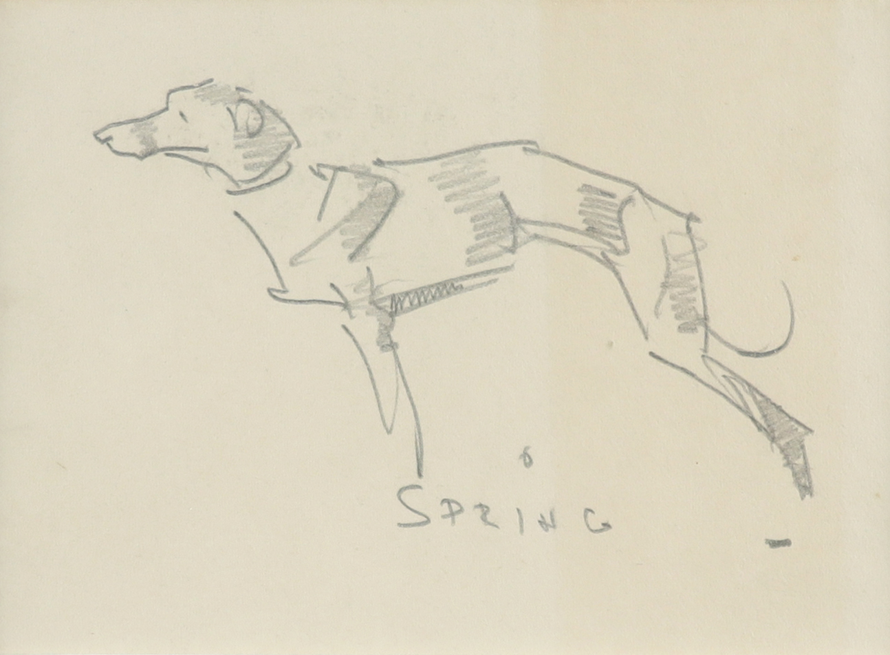 Joseph Crawhall (1861-1913) Spring Titled Pencil 7.8 x 11cm Provenance: Bourne Fine Art, Edinburgh