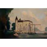 ‡ Bertram Nicholls (1883-1974) La Porte Croisée, Bruges Signed and dated 1935 Oil on canvas laid