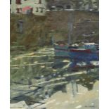‡ Ken Howard OBE, RA (b.1932) The Old Harbour, Newlyn Signed, and further titled and dated May 90 to