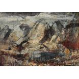 ‡ George Hammond Steel (1900-1960) Mountain landscape Signed Oil on board 24.5 x 35cm