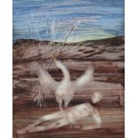 ‡ Sir Sidney Nolan OM, RA (Australian 1917-1992) Leda and Swan Dated 3 Dec 1959 to verso Mixed media