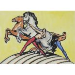 ‡ Anna Zinkeisen (Scottish 1901-1976) Design for a mural for RMS Queen Mary Signed Watercolour,