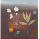 ‡ Fiona Millais (b.1960) Winter gem windfall Signed Acrylic on canvas 45.5 x 45.5cm