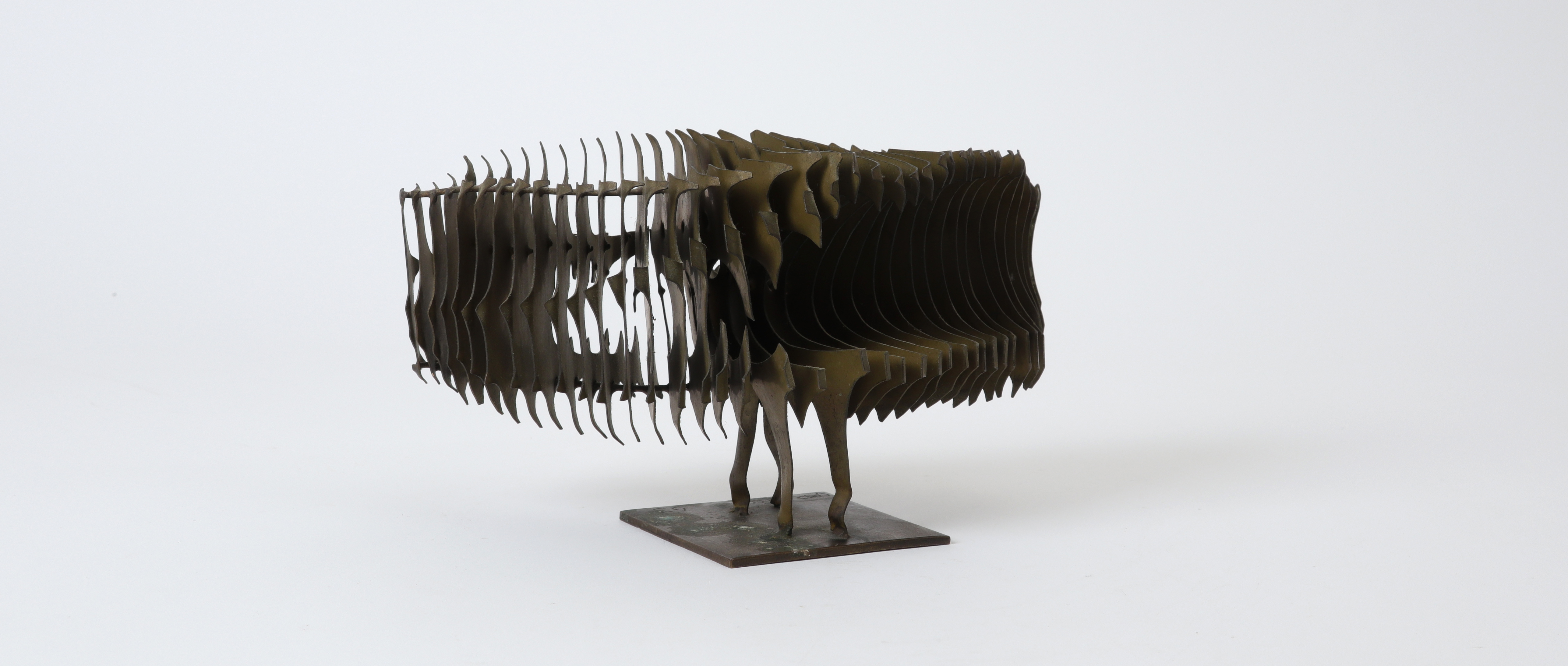 ‡ Cosimo Carlucci (Italian 1919-1987) Untitled, abstract Signed and dated 63 Brass 23 cm wide - Image 4 of 20