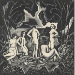 ‡ John Buckland-Wright (1897-1954) Five Bathers Signed with initials in the plate, and titled and