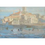 ‡ Arthur Henry Knighton-Hammond (1875-1970) Evening, Albenga signed and titled Watercolour and