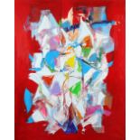 ‡ John Wragg RA (b.1937) Abstract Signed to verso Acryllic on canvas 152 x 122.5cm Unframed