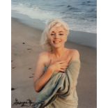 George Barris (American 1922-2016) Marilyn at Santa Monica Beach 1962 A pair, both signed